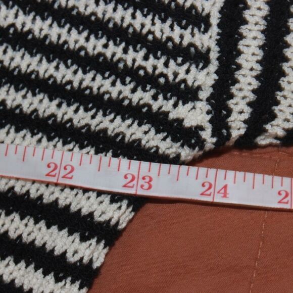 Eileen Fisher Stylish and Cozy Minimalist Striped Black & White Sweater Size XS - Picture 11 of 12